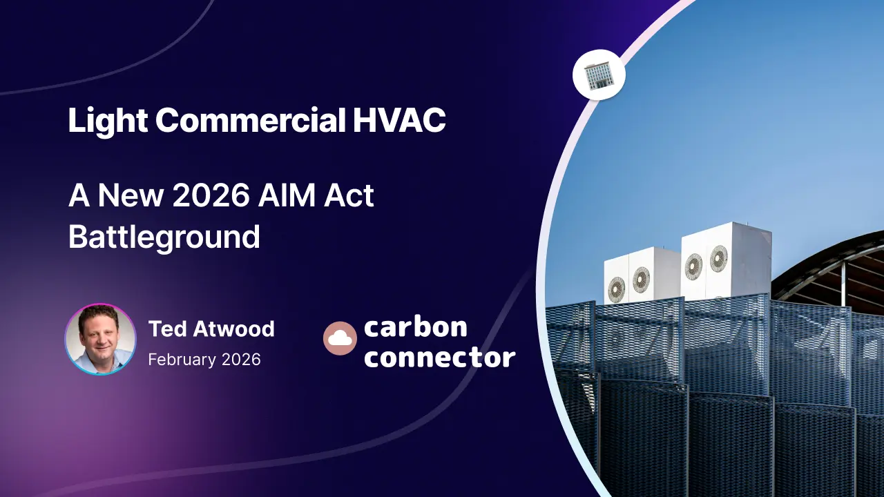Light Commercial HVAC A New 2026 AIM Act Battleground